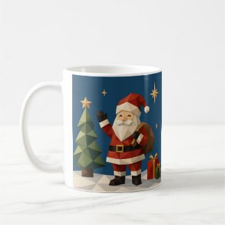 Cute Vintage Christmas Santa Claus Holiday Gift Ba Coffee Mug