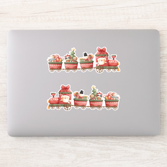 Cute Vintage Christmas Train with Toys (Computer)