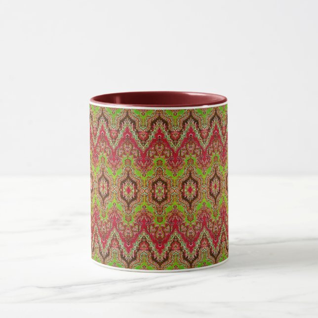 Cute vintage colourful arabic pattern  mug (Center)