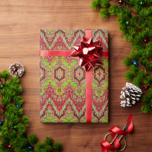 Cute vintage colourful arabic pattern wrapping paper