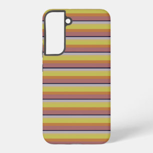 Cute vintage colours stripes samsung galaxy case