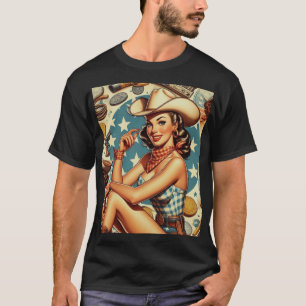 Cute Vintage Cowgirl T-Shirt