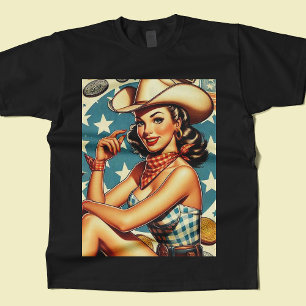 Cute Vintage Cowgirl T-Shirt
