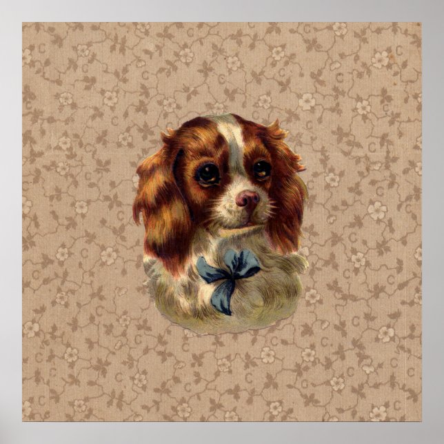 Cute Vintage Dog Print (Front)