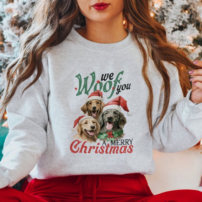 Cute Vintage Dogs Christmas Sweatshirt (Creator Uploaded)