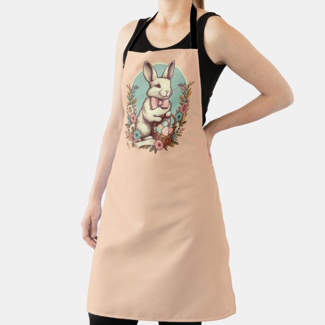 Cute, vintage Easter bunny/egg/basket  Apron (Insitu)