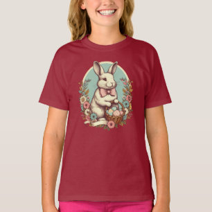 Cute, vintage Easter bunny/egg/basket  T-Shirt
