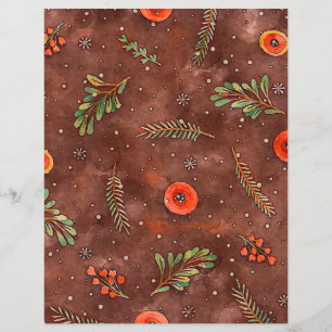 Cute Vintage Festive Scrapbook Paper