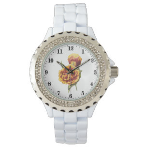 Cute vintage flowers ladies  watch