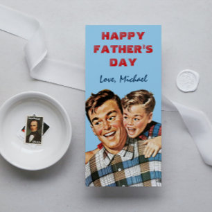 Cute Vintage from Son Happy Father's Day Greeting