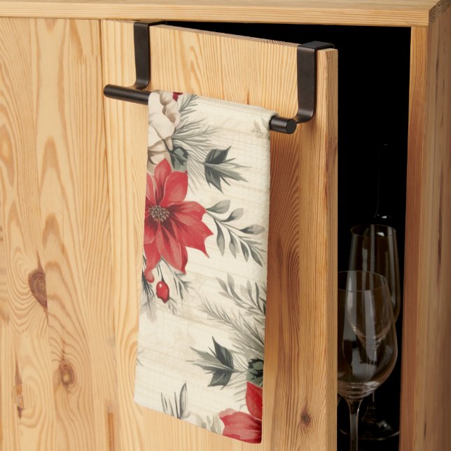 Cute Vintage Inspired Christmas Kitchen Towel (Thirds Fold)