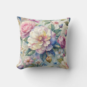 Cute Vintage Inspired Floral Pattern Cushion