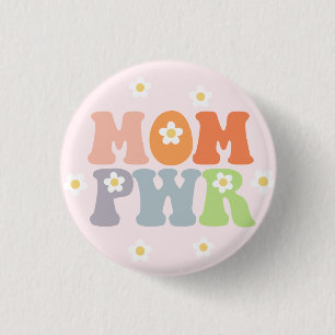 Cute Vintage Mom Powe PWR Badge