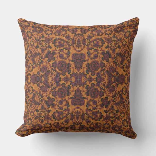 Cute vintage paisley seamless patterns design cushion (Front)