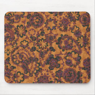 Cute vintage paisley seamless patterns design mouse mat