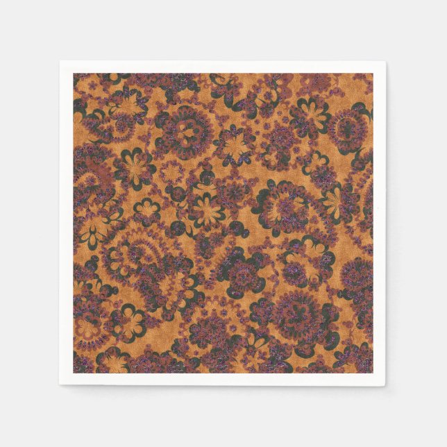 Cute vintage paisley seamless patterns design napkin (Front)