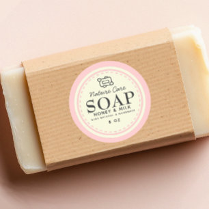 Cute Vintage Pastel Soap Label