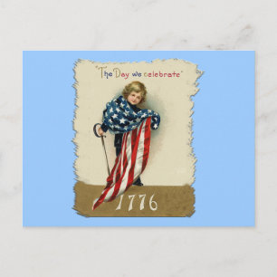 Cute Vintage Patriotic Products Postcard