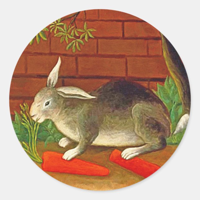 Cute vintage Pet Bunny Rabbit Stickers ~ (Front)