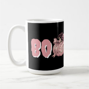 Cute Vintage Pink Pumpkin & Spider - Halloween BOO Coffee Mug