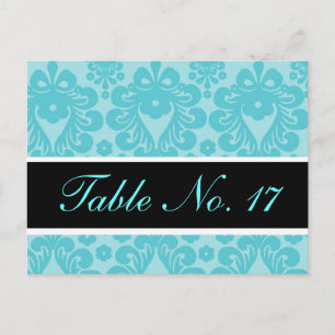 CUTE Vintage Postcard Table Number for Reception