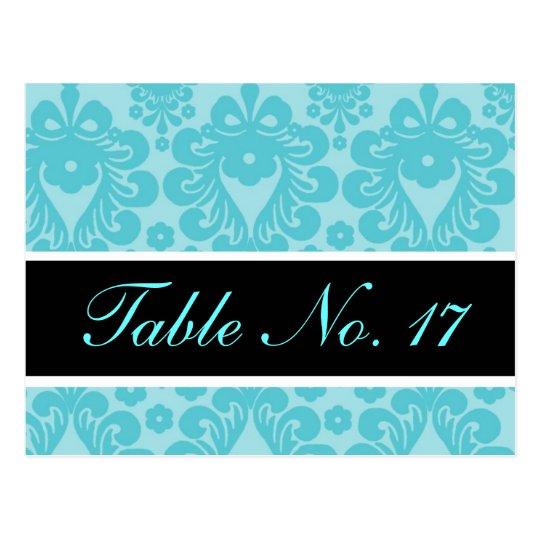 CUTE Vintage Postcard Table Number for Reception