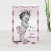 Cute Vintage Princess 1st Birthday