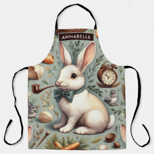 Cute Vintage Rabbit Apron