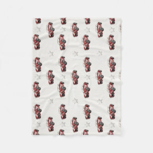 Cute Vintage Red Car Pattern Baby Blanket