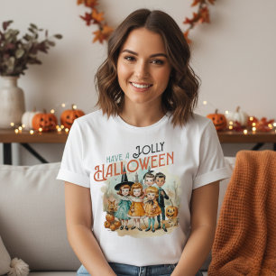 Cute Vintage Retro Have A Jolly Halloween T-Shirt