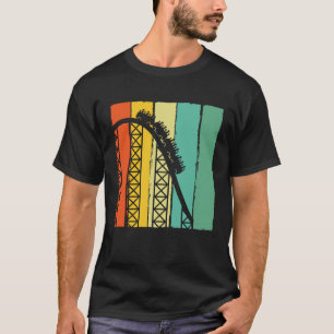 Cute Vintage Roller Coaster Men Women Amusement Pa T-Shirt