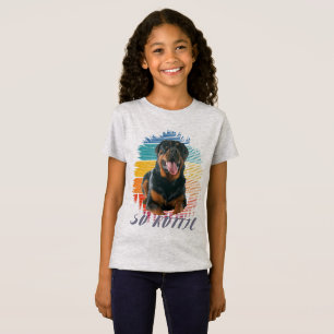 Cute Vintage Rottie Rottweiler Dog Animal Pet Love T-Shirt