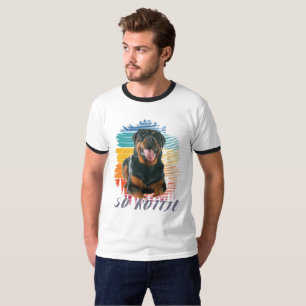 Cute Vintage Rottie Rottweiler Dog Animal Pet Love T-Shirt
