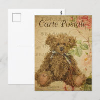 Cute Vintage Shaggy Teddy Bear