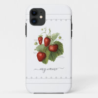 Cute Vintage Strawberry Varieties Add Your Name