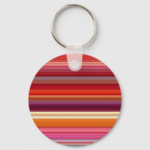 Cute vintage striped colors key ring