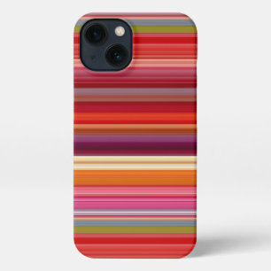 Cute vintage striped colours iPhone 13 case