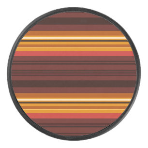 Cute vintage stripes hockey puck