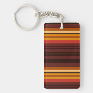 Cute vintage stripes key ring