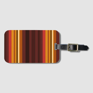 Cute vintage stripes luggage tag