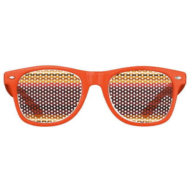 Cute vintage stripes retro sunglasses (Front)