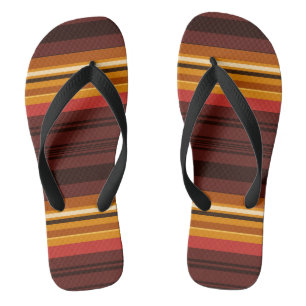 Cute vintage stripes throw pillow flip flops