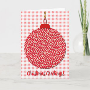 Cute Vintage Style Christmas Holiday Card