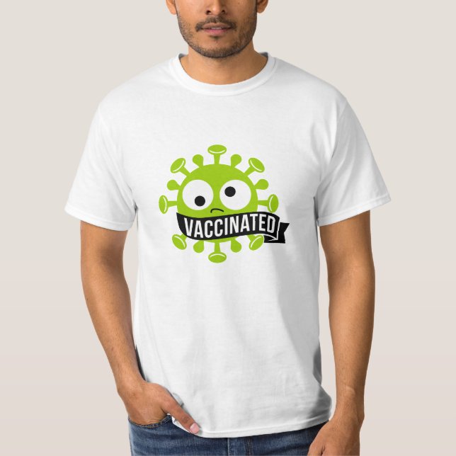 Cute Vintage Style Vaccinated T-Shirt (Front)