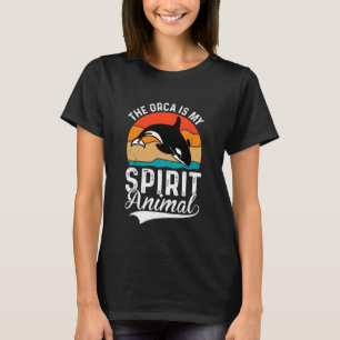 Cute Vintage The Orca Is My Spirit Animal T-Shirt