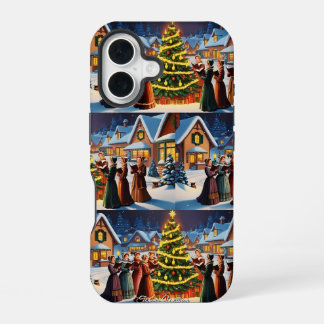 Cute Vintage Traditional Elegant Merry Christmas iPhone 16 Case