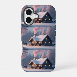 Cute Vintage Traditional Elegant Merry Christmas iPhone 16 Case