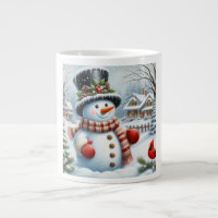 Cute, Vintage/Whimsical Christmas/winter snowman