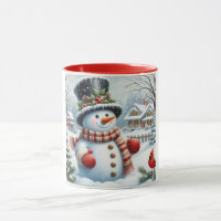 Cute, Vintage/Whimsical Christmas/winter snowman