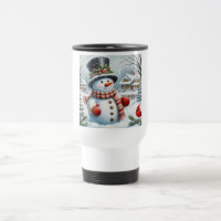 Cute, Vintage/Whimsical Christmas/winter snowman